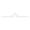 Ekena Millwork Ericson Architectural Grade PVC Gable Bracket, 96"W x 16"H x 2"D x 4"F, 4/12 Pitch GBP096X16X0204ERI00 - alternate 5